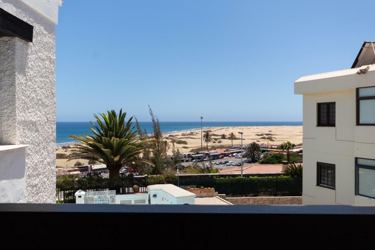 Primera Linea De Playa Del Ingles Y Las Dunas De Maspalomas Buitenkant foto