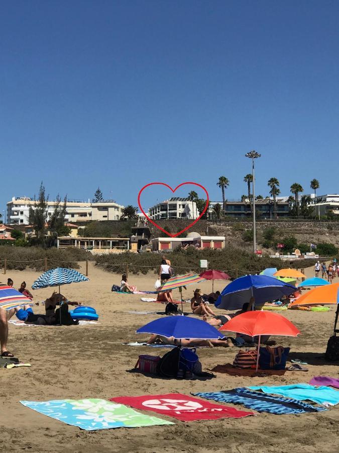 Primera Linea De Playa Del Ingles Y Las Dunas De Maspalomas Buitenkant foto